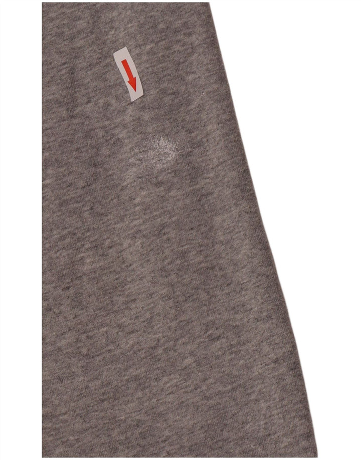 Maglione con cappuccio e zip da uomo Timberland grande in cotone grigio