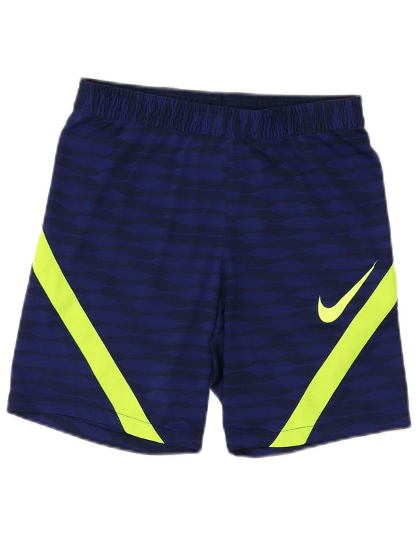 Pantaloncini sportivi Nike Dri Fit Graphic Slim Fit da uomo piccoli color block blu navy