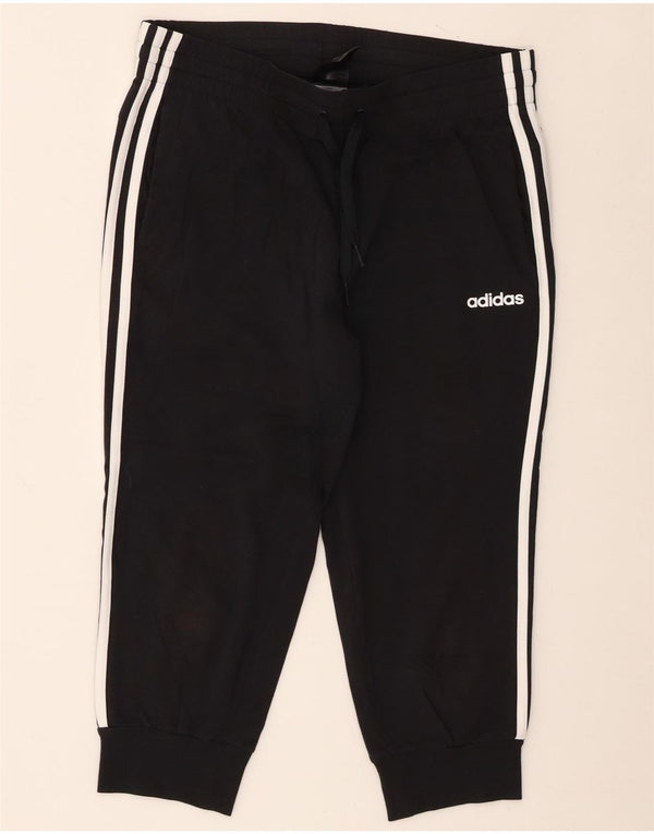 Pantaloni da tuta da donna Adidas Capri Joggers UK 12/14 Medio Nero