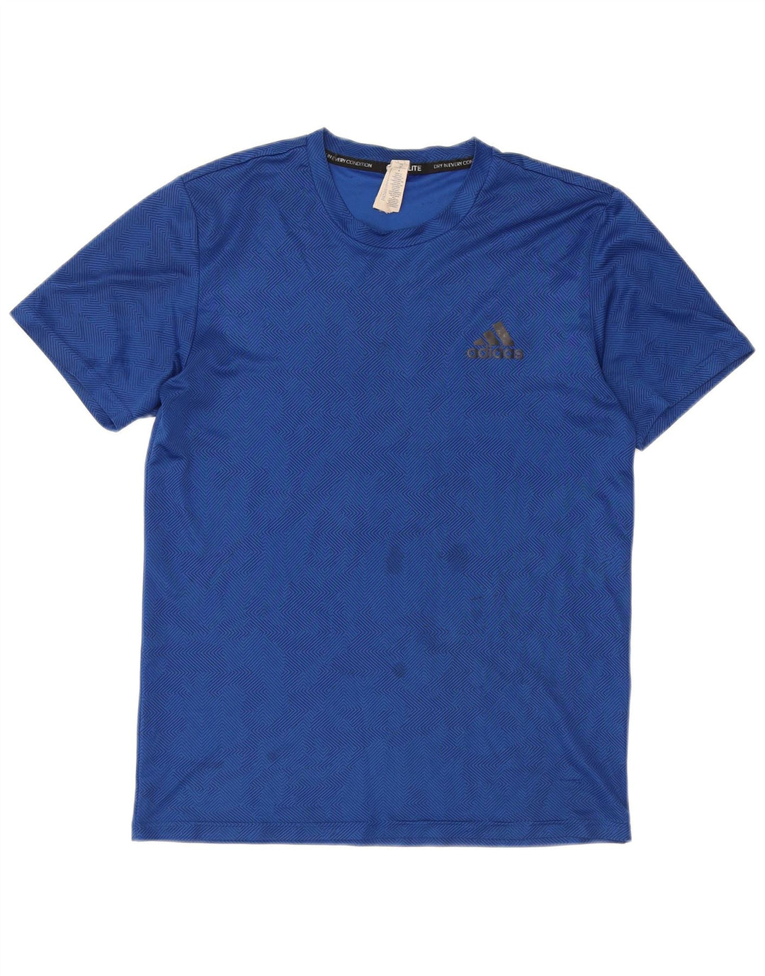 T-shirt Adidas Climalite da donna Top piccolo poliestere geometrico blu