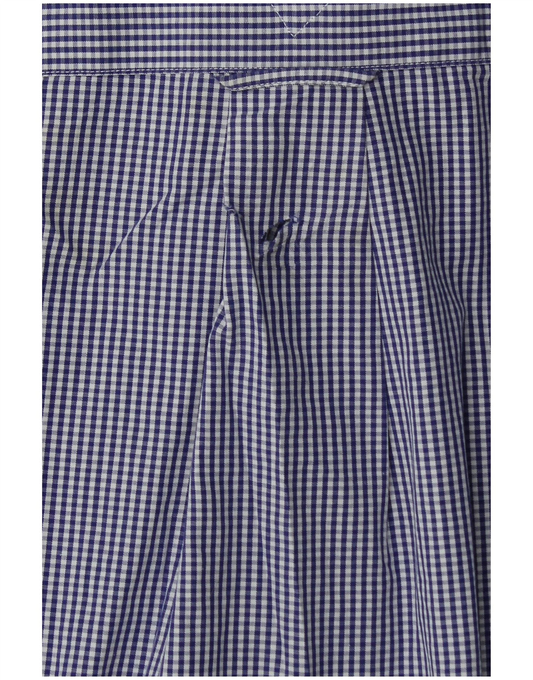 Camicia alta da uomo Tommy Hilfiger taglia 17 XL cotone a quadretti blu
