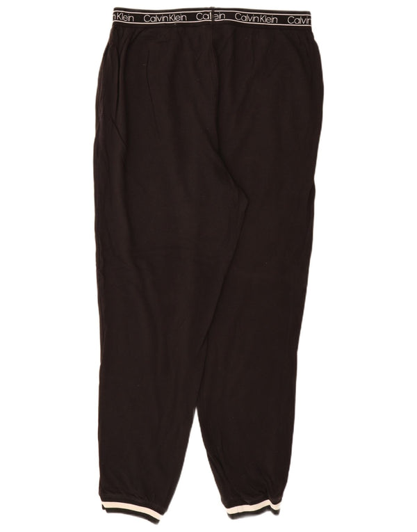 CALVIN KLEIN Pantaloni da tuta con grafica da uomo Joggers grandi in cotone nero