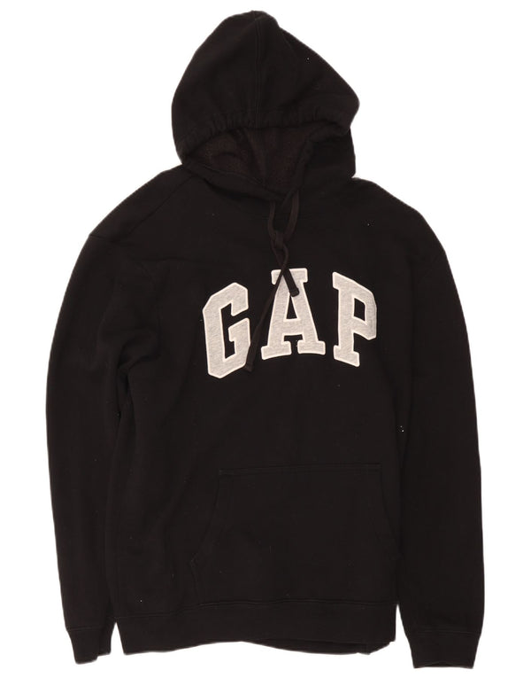 Felpa con cappuccio Gap da donna con vestibilità comoda grafica UK 14 grande cotone nero
