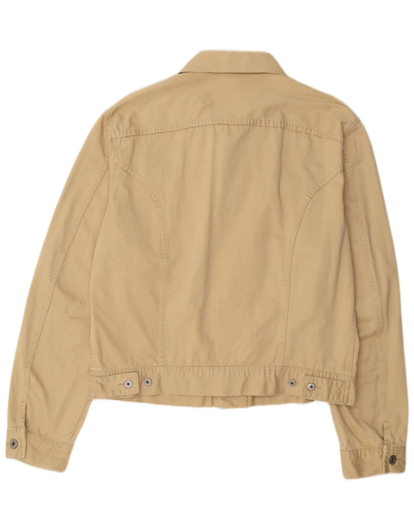 Diesel Mens Bomber Jacket UK 42 XL Beige Cotton