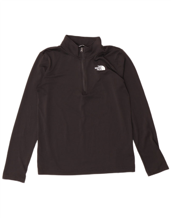 THE NORTH FACE Top da tuta pullover con zip e collo per ragazzi 14-15 anni XL Nero