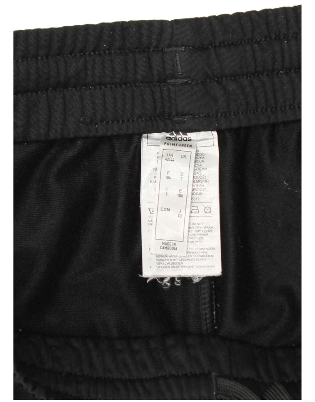 Pantaloni da tuta da uomo Adidas Joggers UK 42/44 Large Nero Poliestere