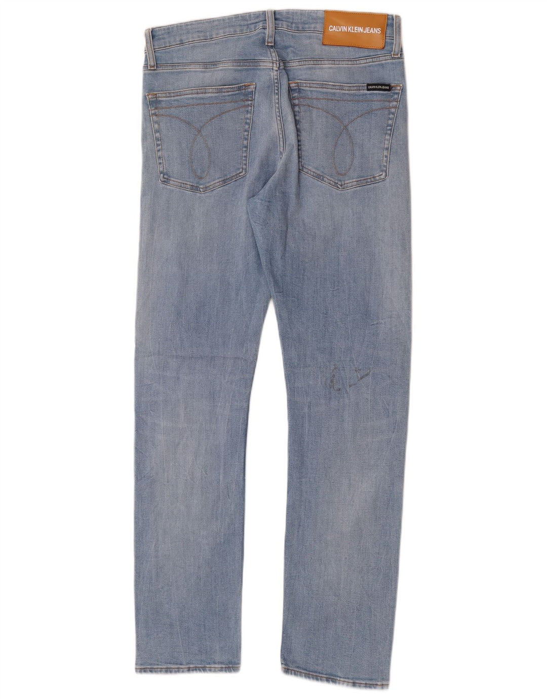 Jeans slim da uomo Calvin Klein W32 L32 cotone blu
