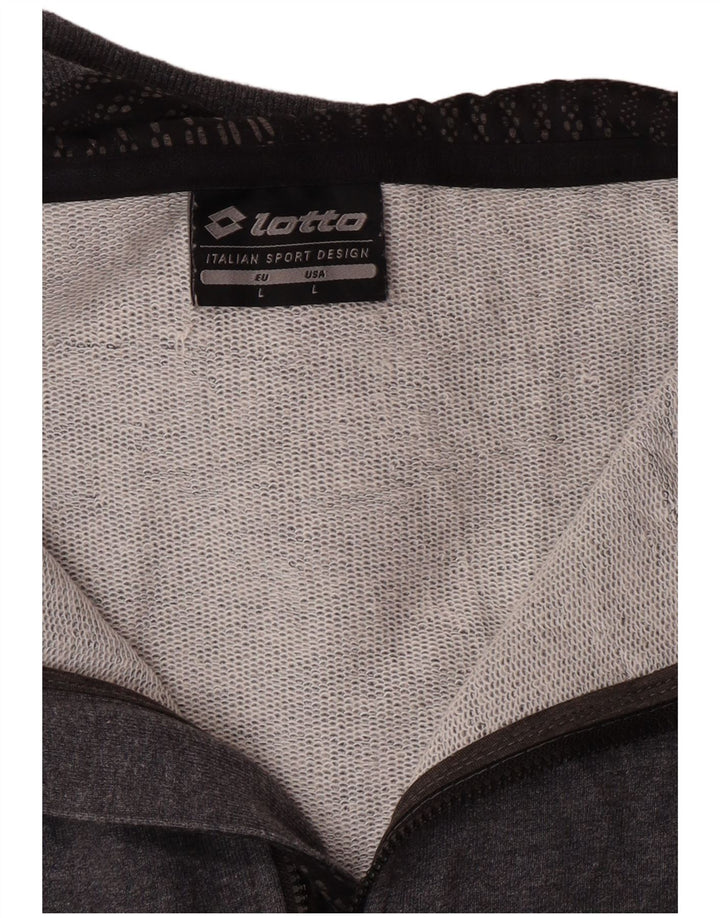 Maglione con cappuccio e zip da donna LOTTO UK 16 Large Grigio