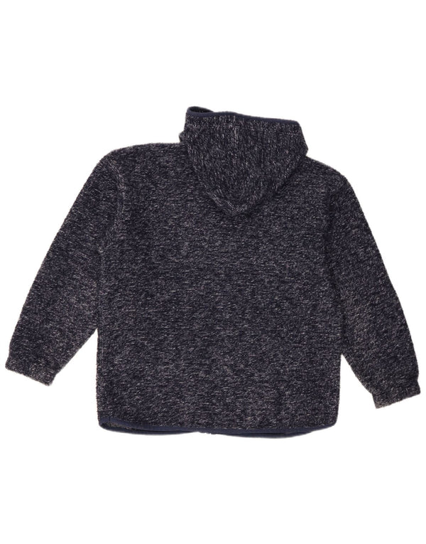 Maglione con cappuccio e zip da donna Invicta UK 12 Poliestere screziato medio blu navy
