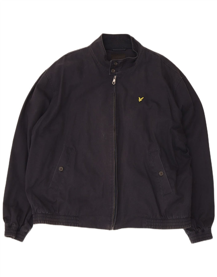 Giubbotto bomber da uomo Lyle & Scott UK 44 2XL Cotone blu navy