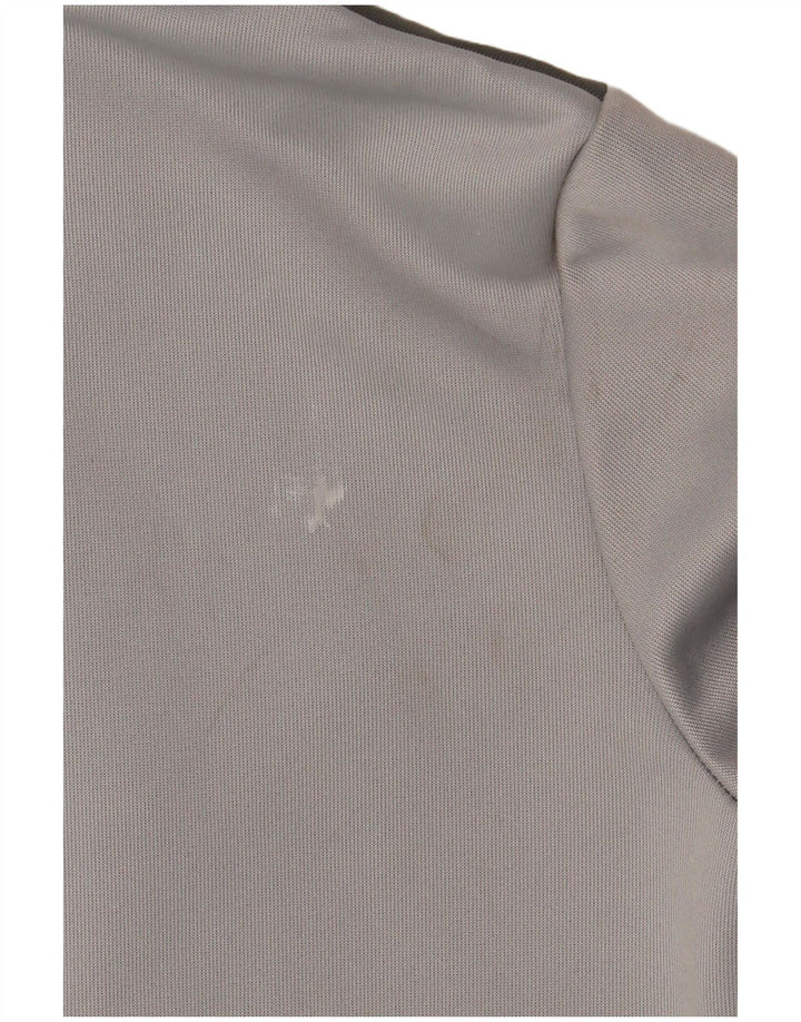 Felpa con cappuccio e zip Nike per ragazzi, 10-11 anni, poliestere color block grigio medio