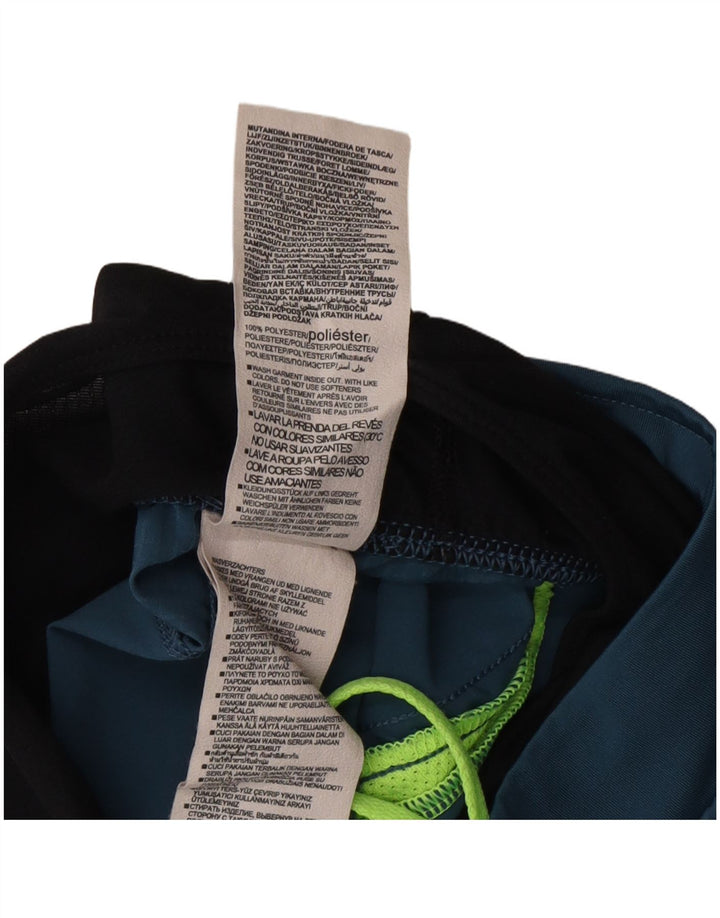 Pantaloncini sportivi da uomo Under Armour in poliestere color block blu medio