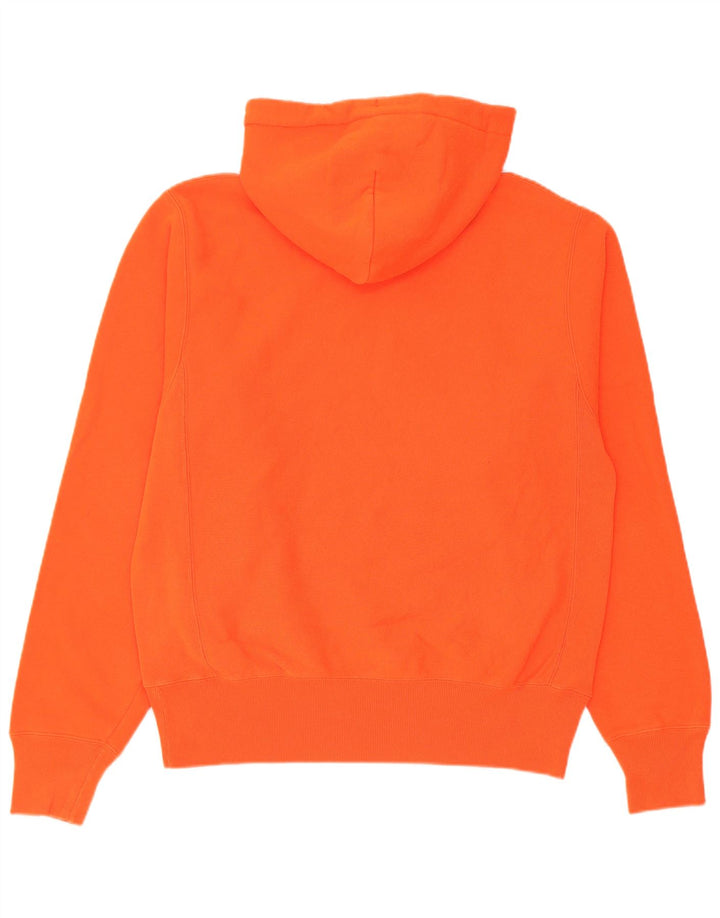 Felpa con cappuccio da uomo Champion Small in cotone arancione