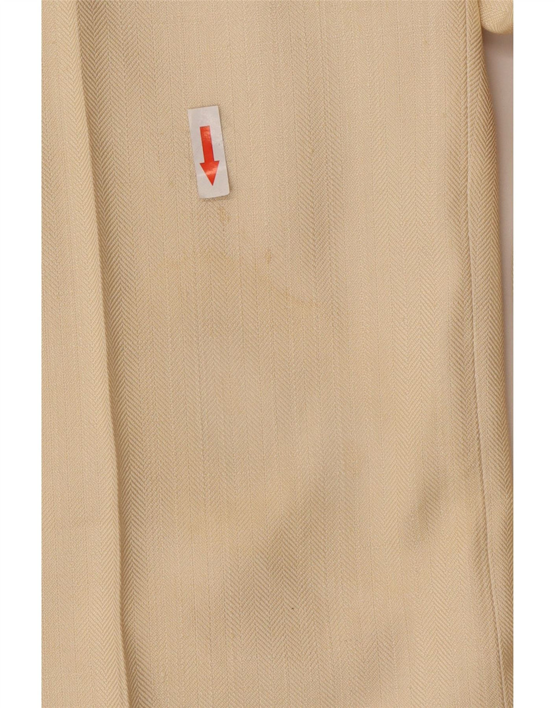 Abito vintage da uomo in 2 pezzi grande W34 L30 in seta beige