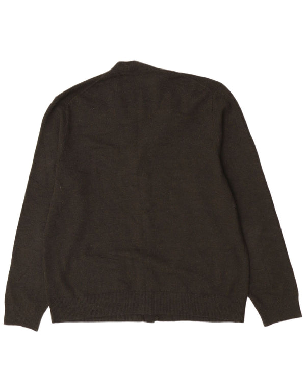 Polo Ralph Lauren Maglione cardigan da uomo grande lana merino verde classico