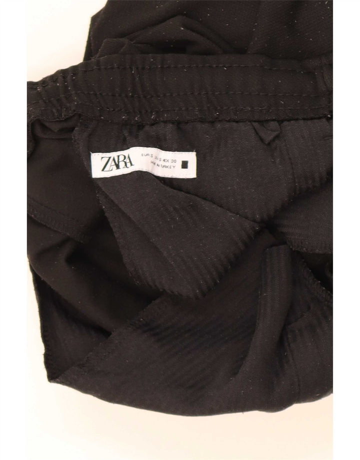 Pantaloni da tuta da uomo Zara piccoli in poliestere nero
