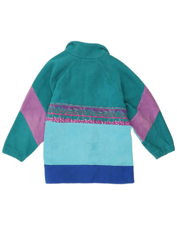 SALEWA Giacca in pile da uomo UK 40 Large Poliestere color block multicolore