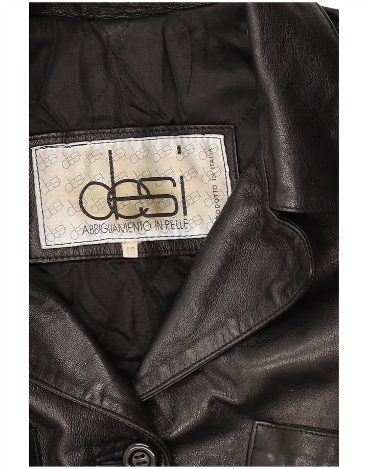 Giacca in pelle da donna Desi IT 46 grande in pelle nera