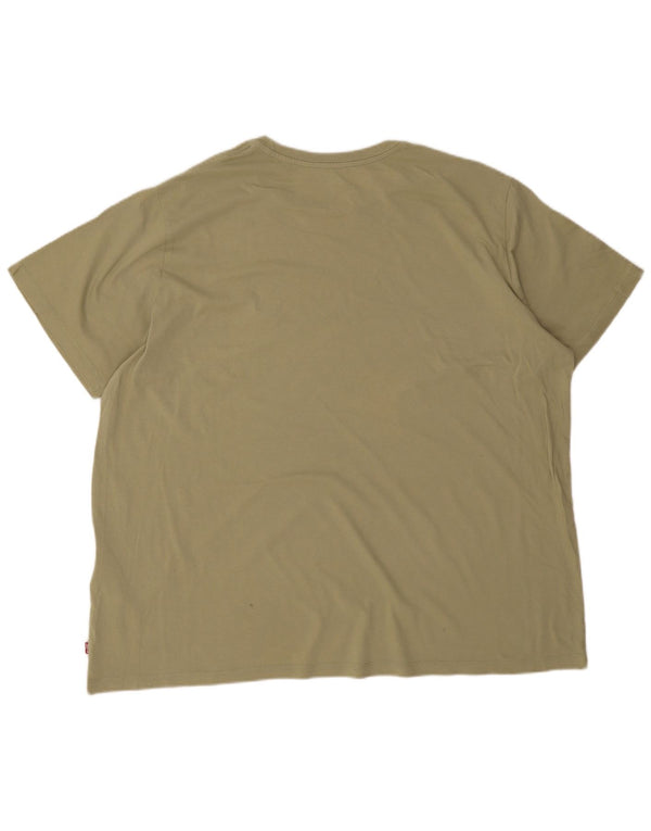 T-shirt grafica da uomo Levi's Top 2XL cotone kaki