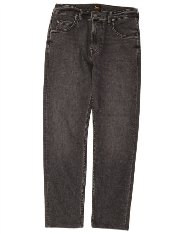 Jeans dritti da uomo Lee Rider W28 L28 cotone grigio