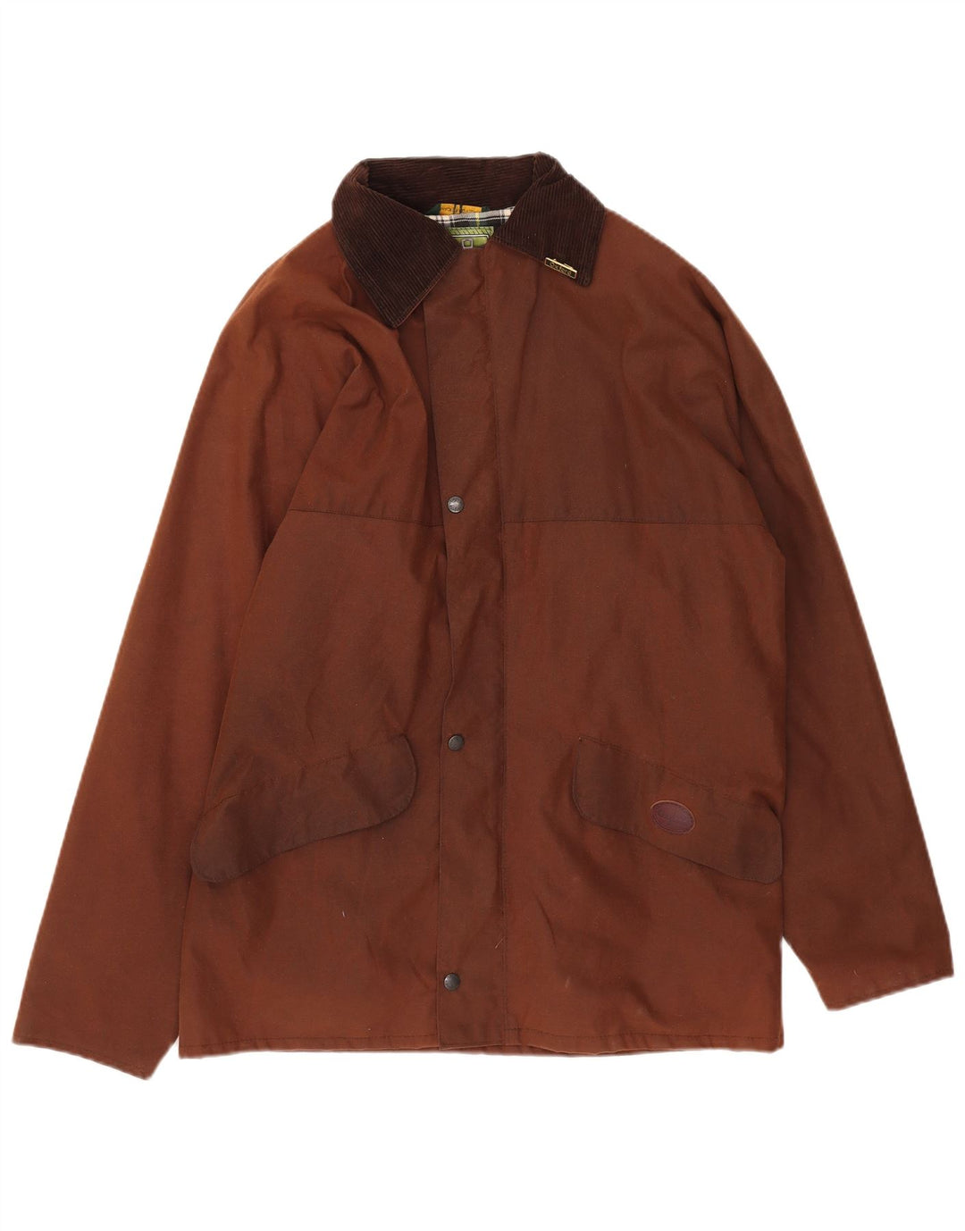 Giacca da uomo in cotone cerato Oxford UK 38 Marrone medio