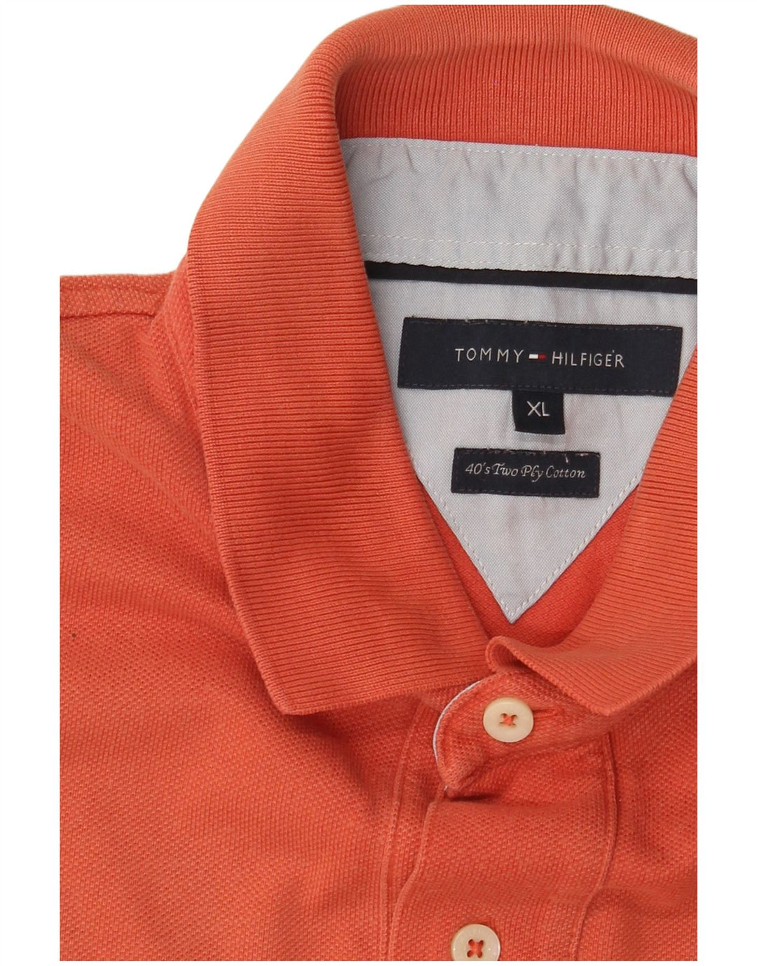 TOMMY HILFIGER Polo da uomo XL in cotone arancione
