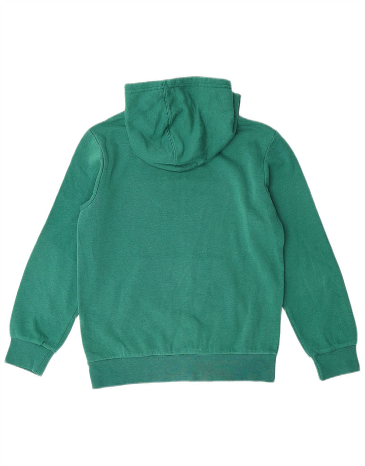 CHAMPION Boys Graphic Hoodie Jumper 9-10 Years Medium Green