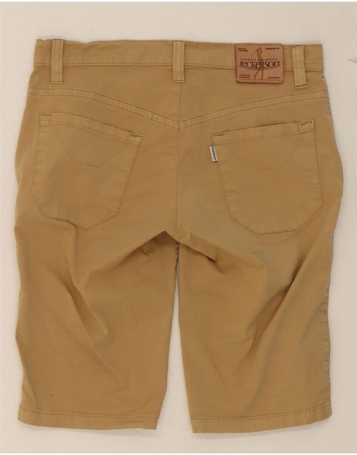 JECKERSON Womens Casual Shorts W26 Small Beige Cotton Vintage Jeckerson and Second-Hand Jeckerson from Messina Hembry 