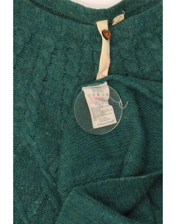 Abito maglione da donna White Stuff UK 14 Cotone verde medio