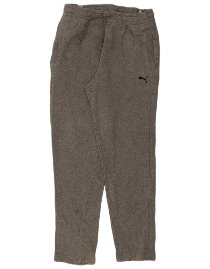 Pantaloni da tuta da uomo Puma Large in cotone grigio