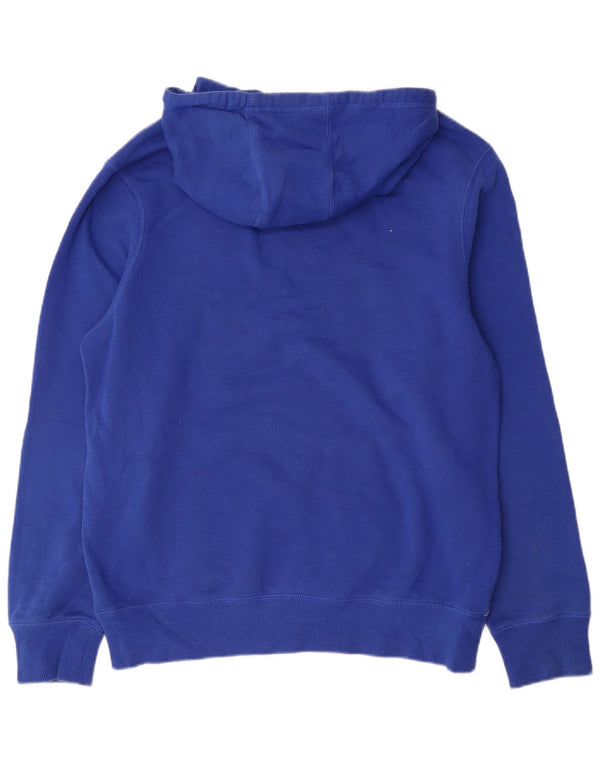 Felpa con cappuccio grafica da uomo Champion, grande, cotone color block blu