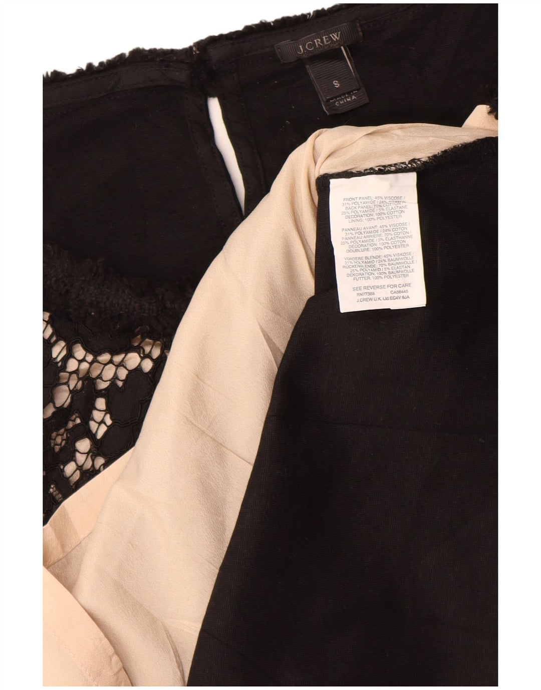 J. CREW Camicetta senza maniche da donna UK 10 Piccola viscosa floreale nera