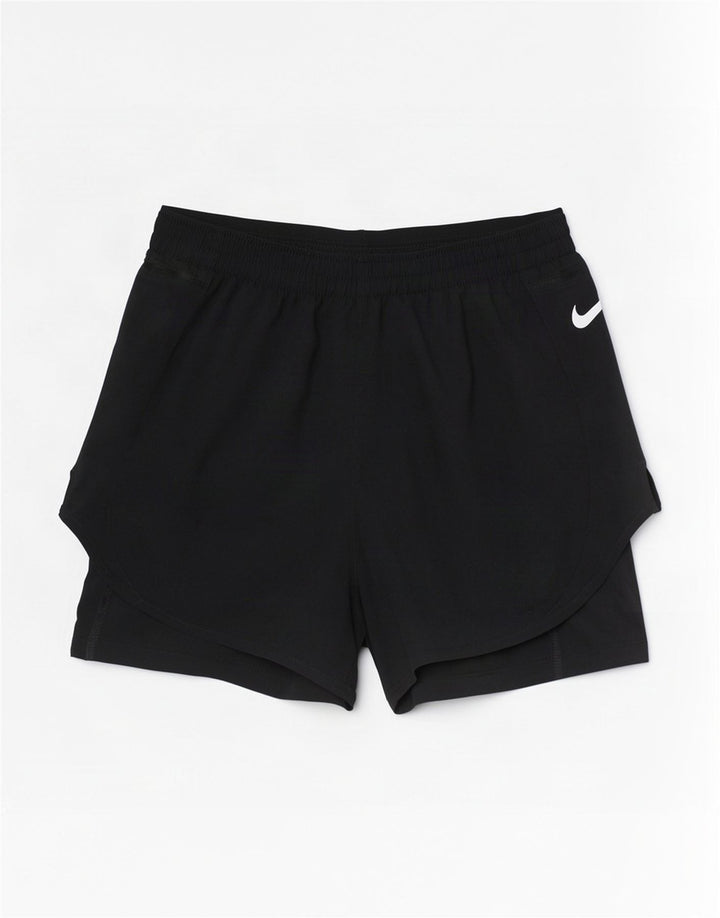 Pantaloncini sportivi Nike da donna Dri Fit UK 12 medio nero poliestere