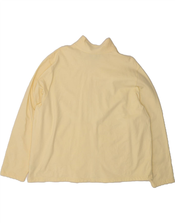 EDDIE BAUER Womens Tracksuit Top Jacket UK 20 2XL Yellow Cotton Vintage Eddie Bauer and Second-Hand Eddie Bauer from Messina Hembry 
