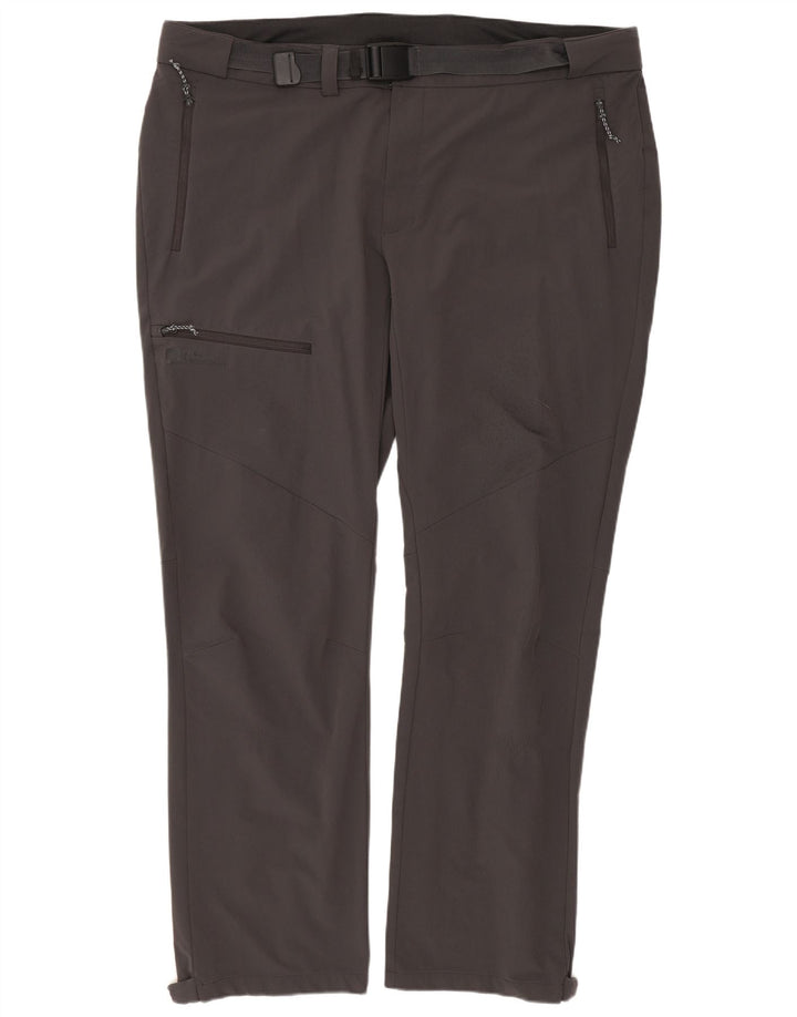 JACK WOLFSKIN Pantaloni antivento da uomo W42 L31 Poliammide grigio