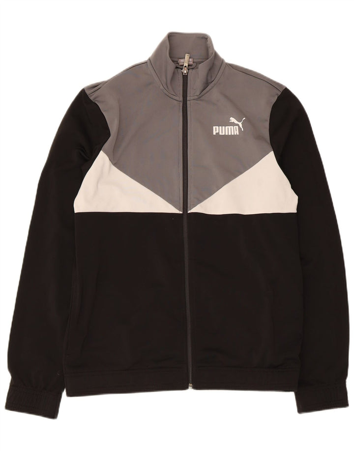 Giacca da tuta da ragazzo Puma 15-16 anni Poliestere color block nero