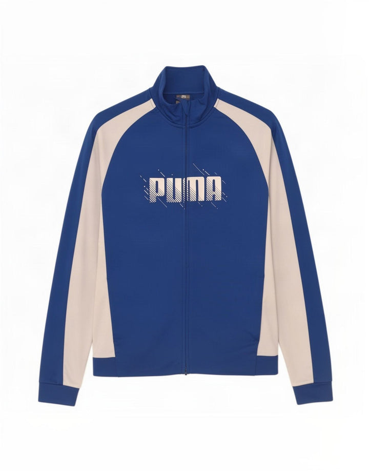 Giacca da ginnastica grafica da ragazzo Puma 15-16 anni Blu Colourblock