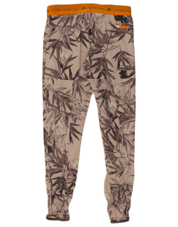 Leggings grafici Adidas da donna Stella McCartney UK 8 piccolo grigio floreale
