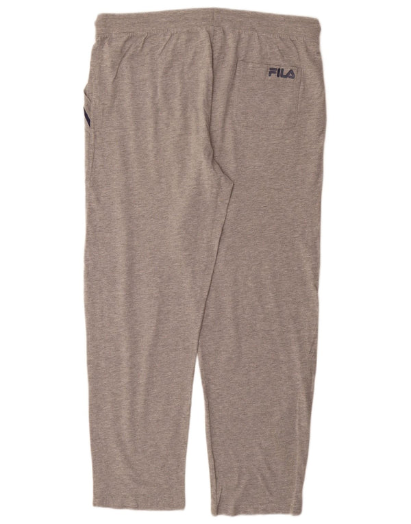 Pantaloni da tuta da donna Fila UK 14 Large in cotone chiazzato grigio