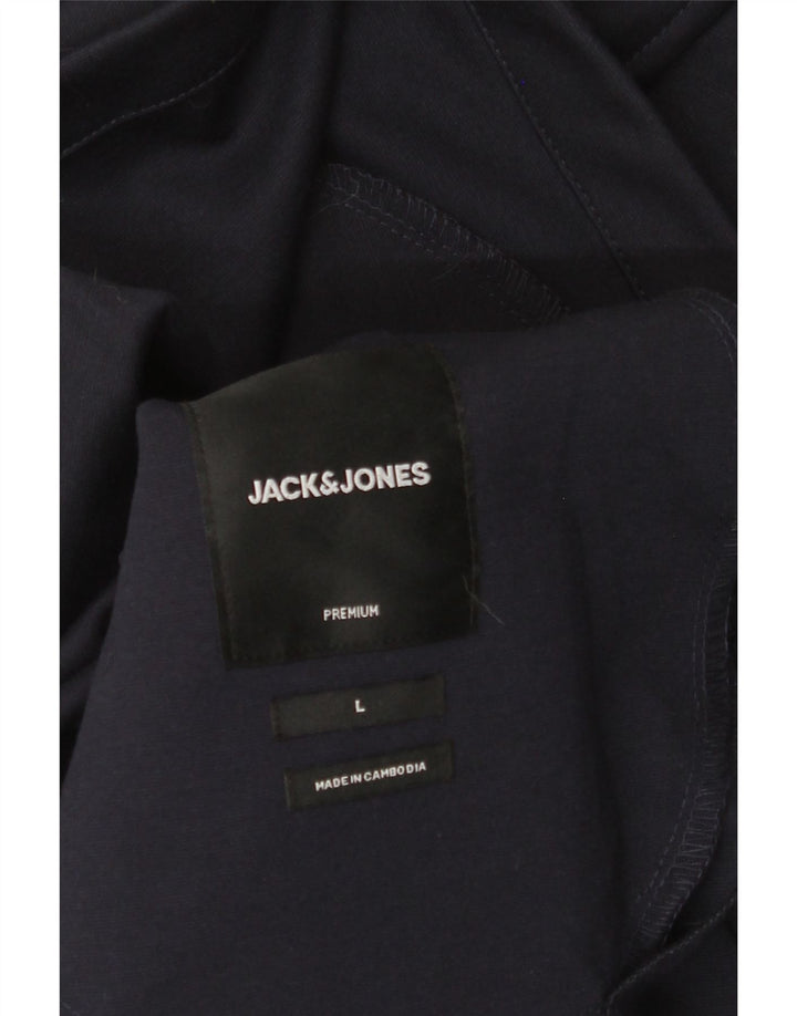 Giacca bomber da uomo Jack & Jones UK 40 grande poliestere blu navy