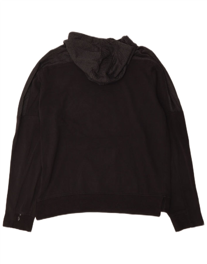 Felpa con cappuccio da uomo Adidas Medium in cotone nero