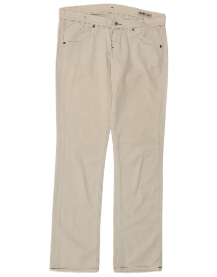 Jeans Lee Lynn Slim da donna W29 L33 cotone bianco