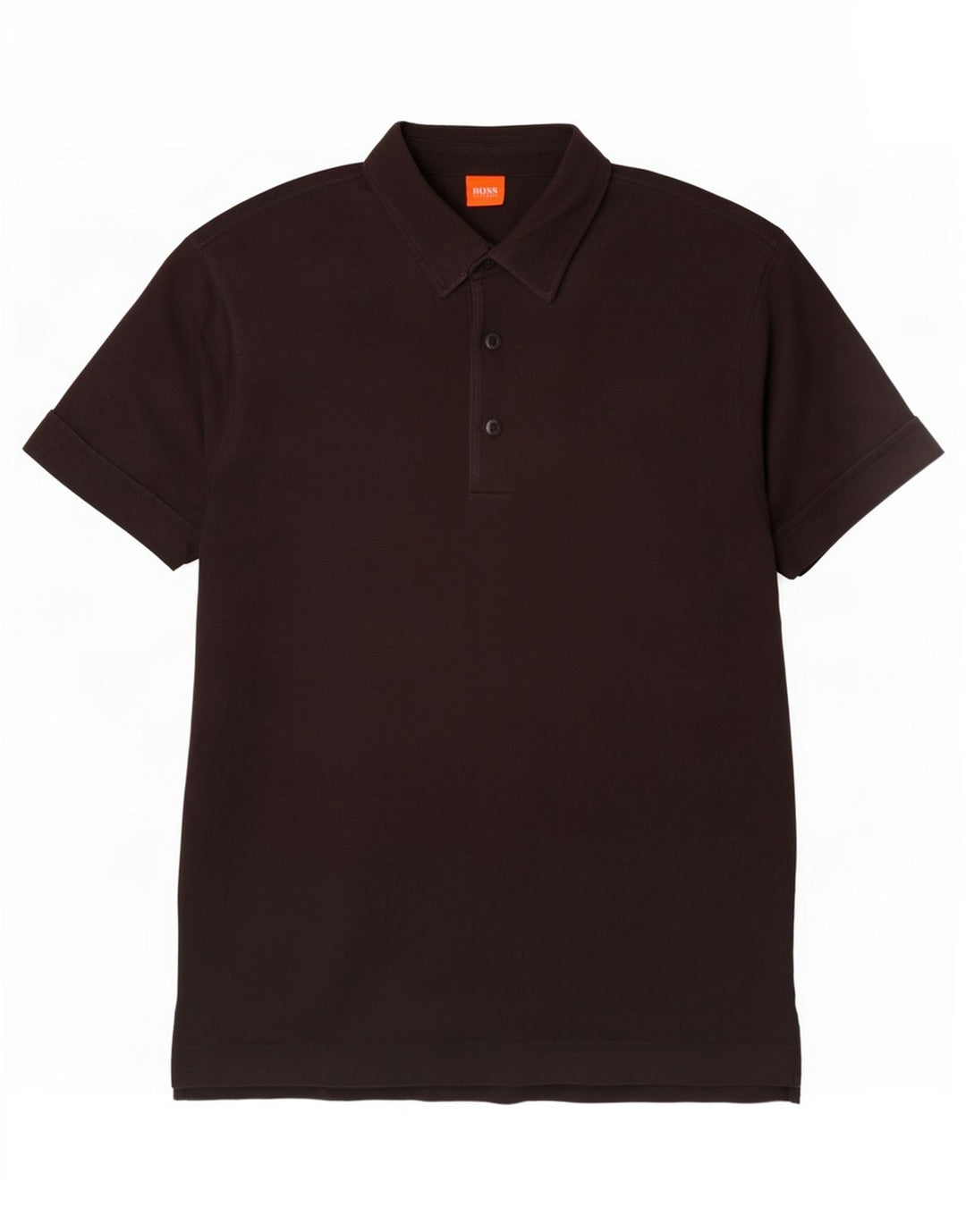 Polo da uomo Hugo Boss grande in cotone nero