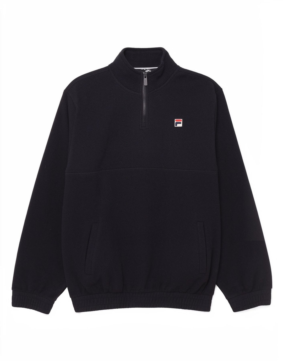 Maglione in pile Fila da uomo con zip e collo medio blu navy
