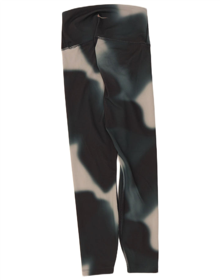 Leggings Nike Dri Fit da donna UK 10 Small Black Tie Dye