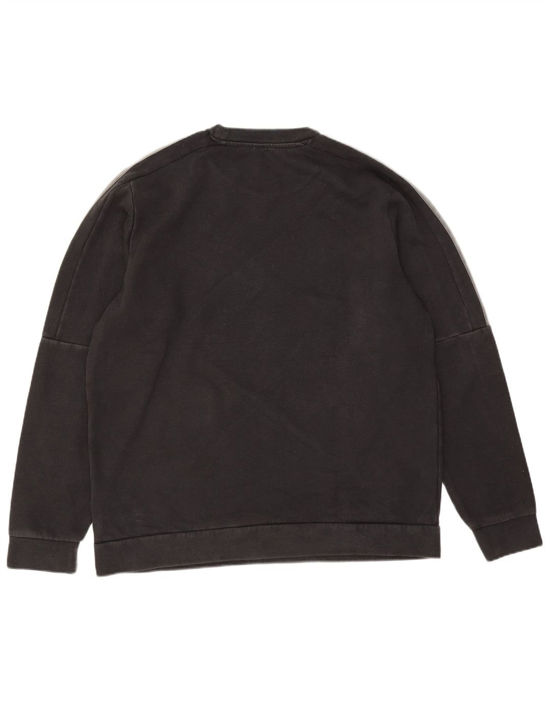 Felpa Adidas Uomo Maglione Grande Cotone Nero