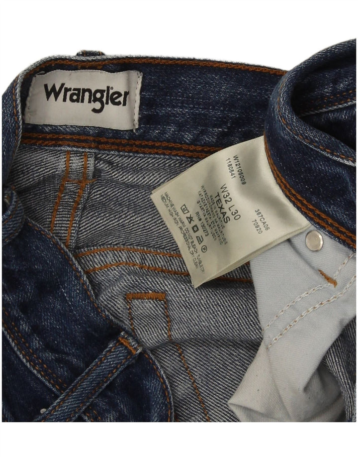 Jeans dritti da uomo Wrangler W32 L30 cotone blu