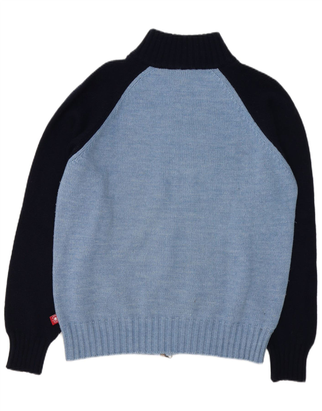 Maglione cardigan grafico Converse da uomo Chuck Taylor grande color block blu