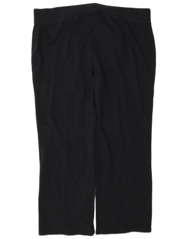 Pantaloni casual larghi da donna Marks & Spencer UK 22 3XL W42 L29 Nero