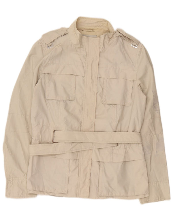 Giacca militare da donna Zara UK 14 cotone grigio medio